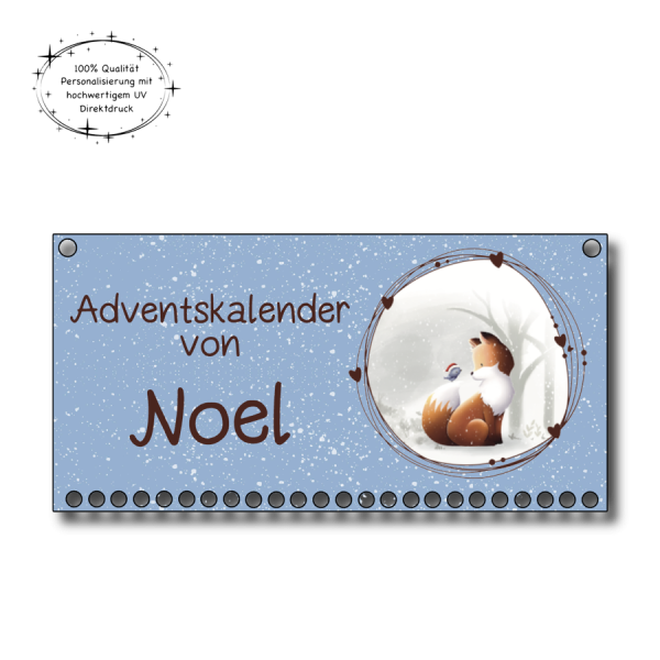 Wandadventskalender Fuchs Piet