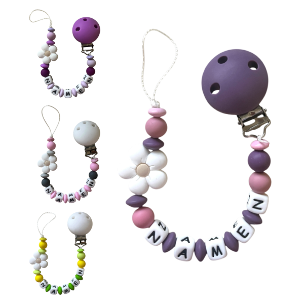 Silikon Nuggikette Blume