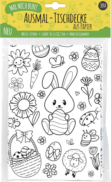 Ostertischdecke zum ausmalen
