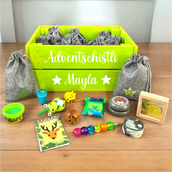 Adventschistli/ Kalender hellgrün