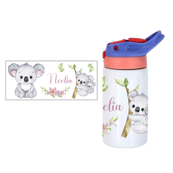 Trinkflasche mit Klickverschluss Koala