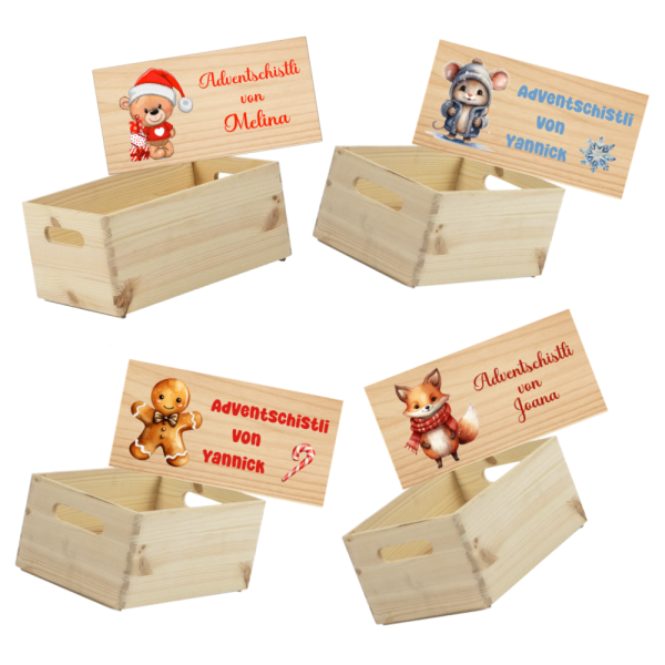 Adventschistli mit Motiv (UV DRUCK)
