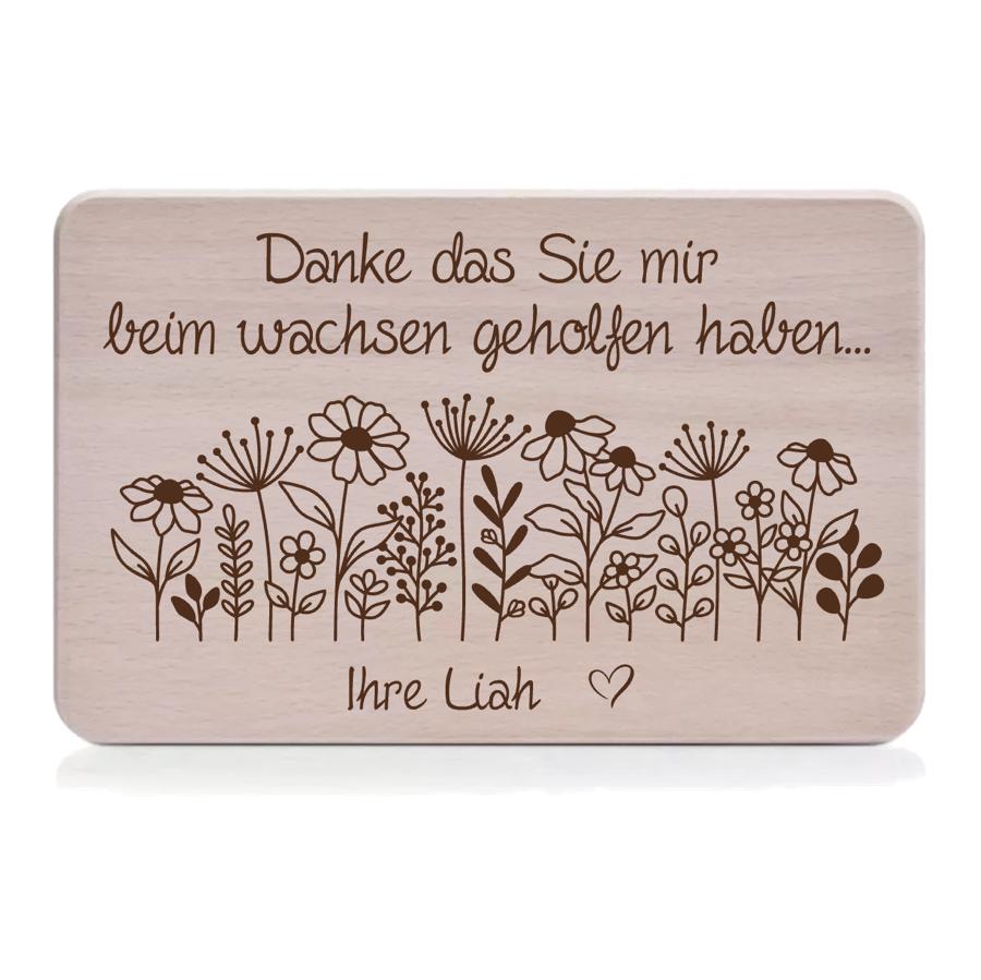 Frühstücksbrettchen Abschied | Abschiedsgeschenke Kindergarten/Schule