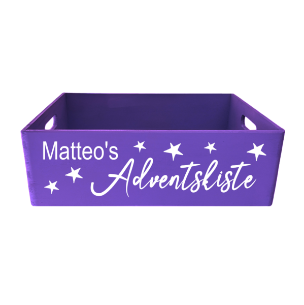 Adventskiste violet