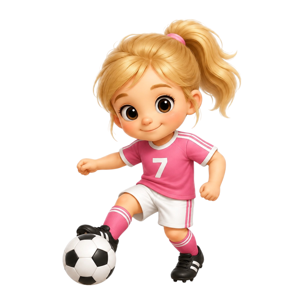 Fussballmeitli-blond