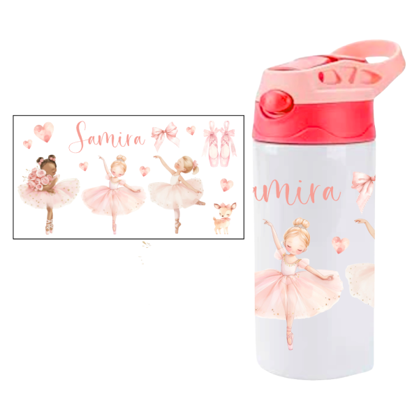 Trinkflasche mit Klickverschluss Ballet