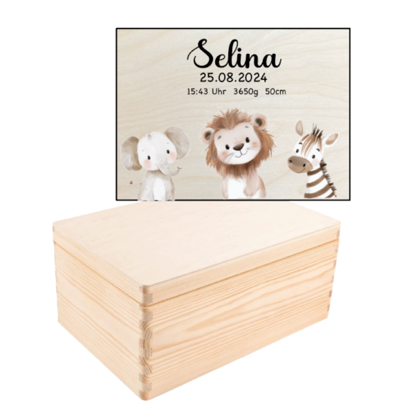 Erinnerungsbox Safari Tiere