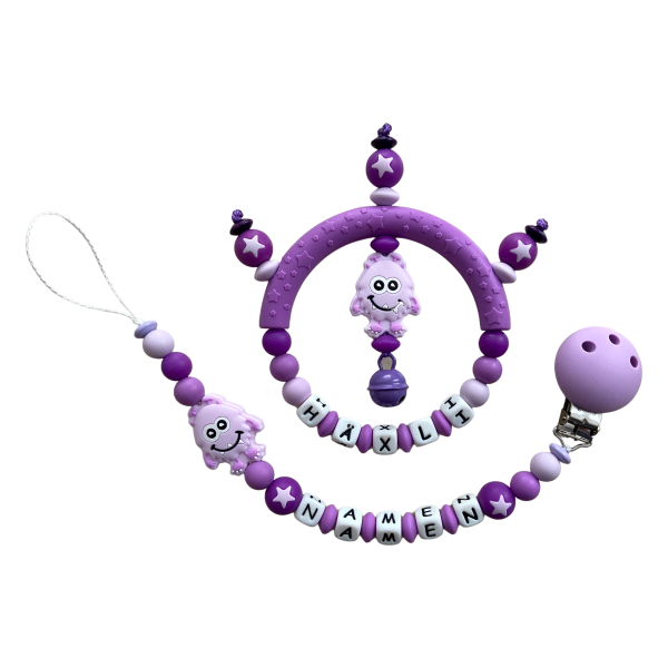 Geschenkset Monster lila