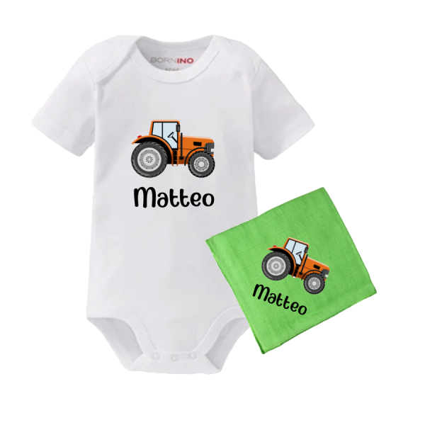 Body& Nuscheli Set Traktor
