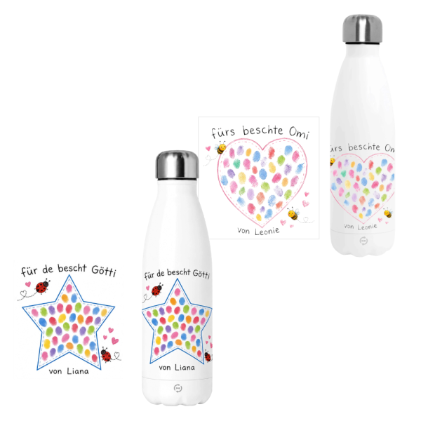 Thermosflasche Stern/Herzt
