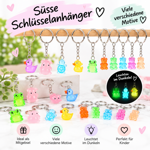 mini Schlüsselanhänger "Tierchen"