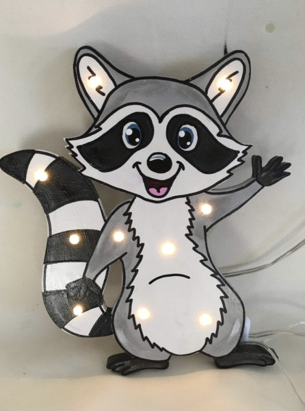 Schlummerlampe Waschbär