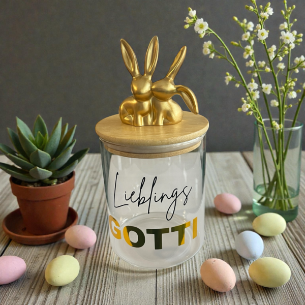 Osterhasen Glas