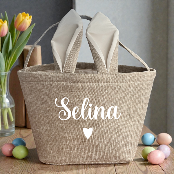 Osterkorb mit Hasenöhrchen