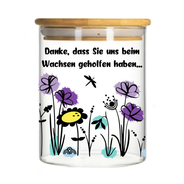 Geschenkglas "Abschied"