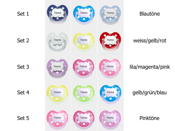 3er Set Nuggis (wie Bibi Dental)